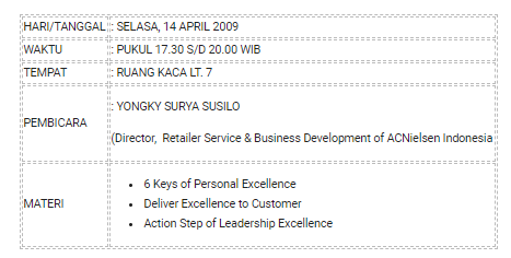 Kuliah Umum Service Excellence in Retailing