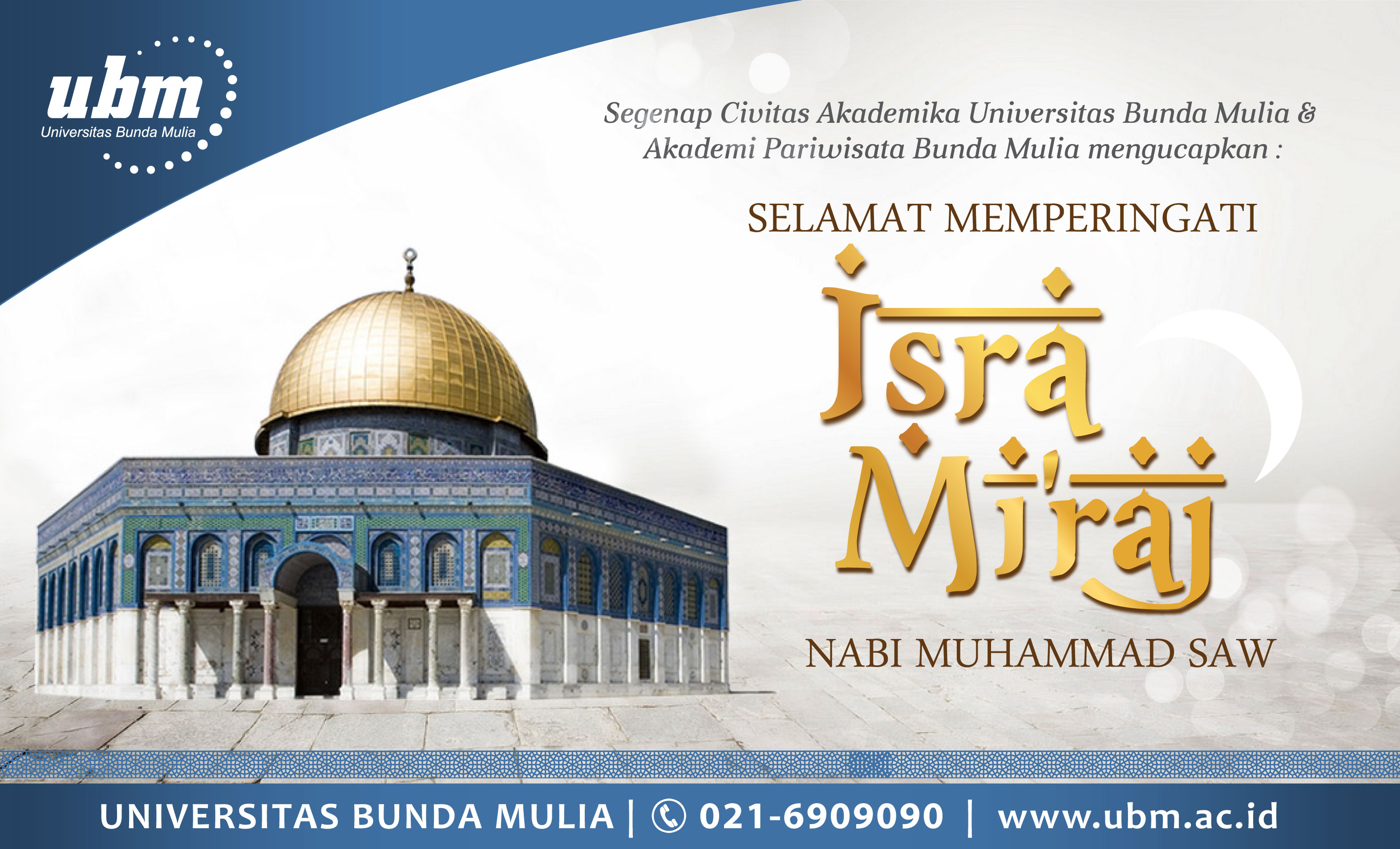 Isra Mi'raj 1437 H  Universitas Bunda Mulia