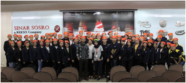 Program Studi Manajamen Kampus Ancol Kunjungan Industri ke PT Sinar Sosro