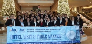 Kunjungan Industri Table Manner di Grand Hyatt Hotel Jakarta