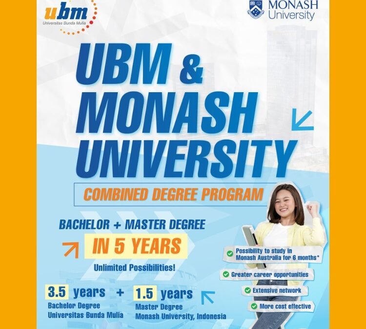 Combined Degree Program Universitas Bunda Mulia dan Monash University