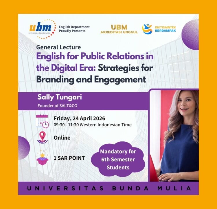 Kuliah umum: English for Public Relations in the Digital Era