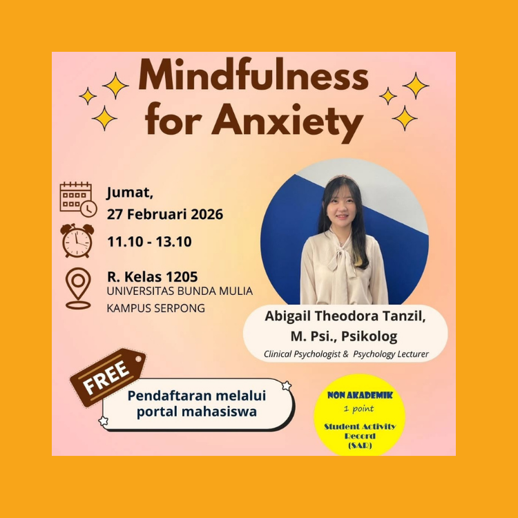 Workshop “MINDFULNESS FOR ANXIETY”