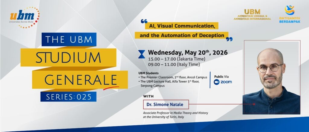 The UBM Studium Generale Series 025: UBM Discusses the Role of AI in Visual Communication and the Challenges of Automation of Deception