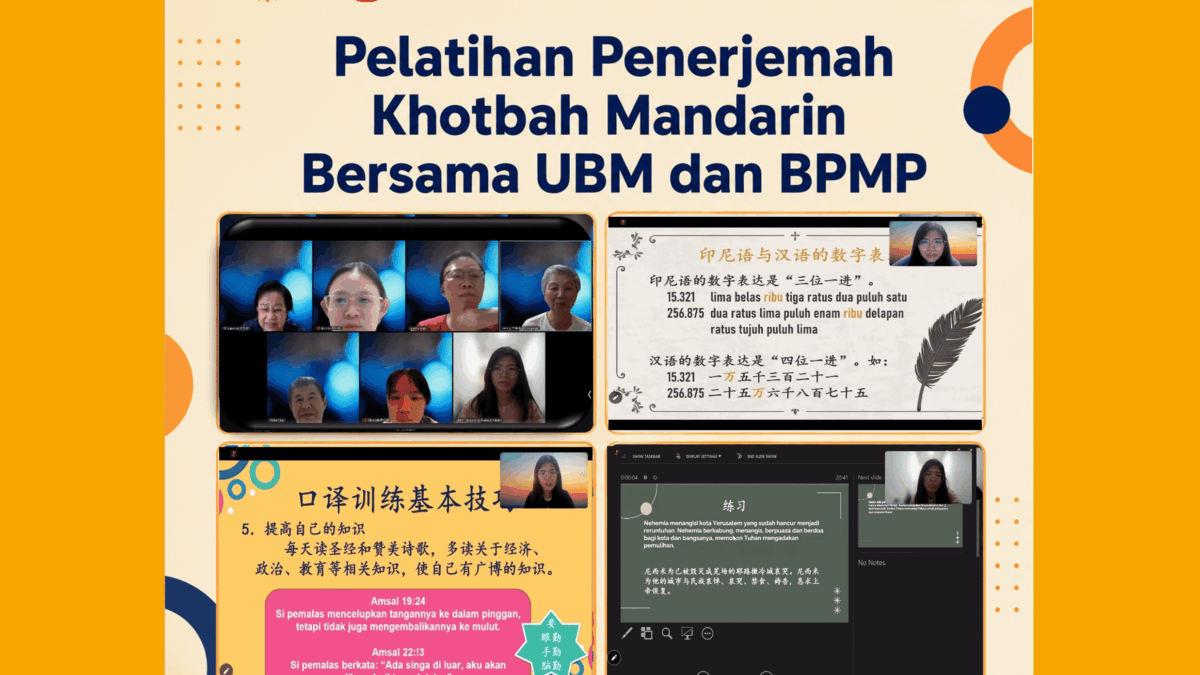 Pelatihan Penerjemah Khotbah Mandarin