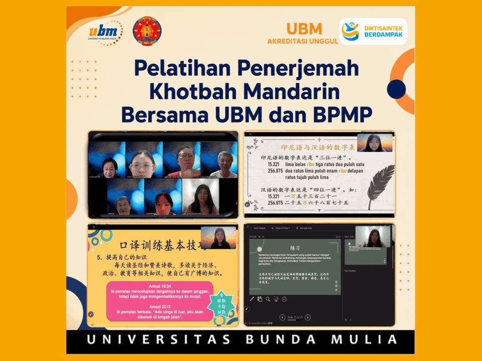 Pelatihan Penerjemah Khotbah Mandarin