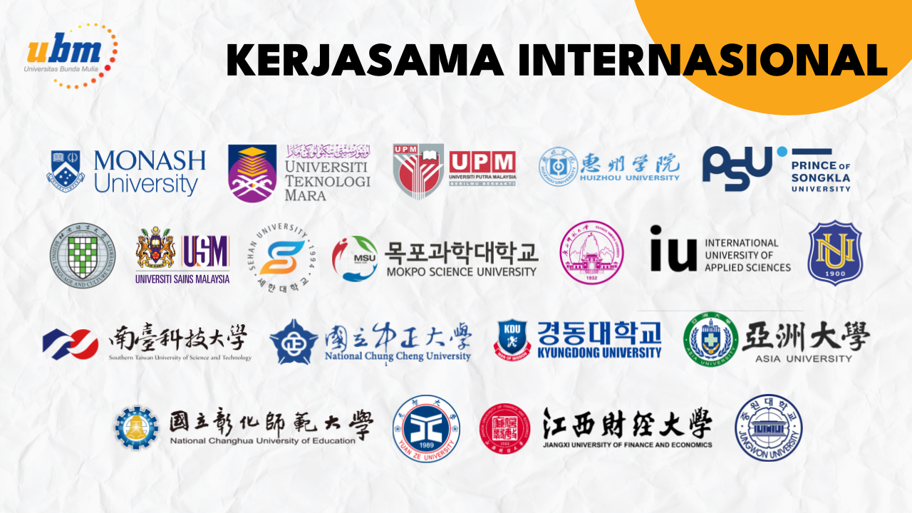 Universitas Bunda Mulia menjalin kerjasama dengan beragam Universitas Internasional